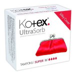 Тампоны, Kotex (Котекс) №8 ультра сорб супер